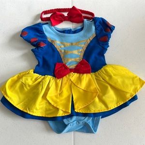 Snow White Onesie Dress with Matching Headband, Size 9-12m